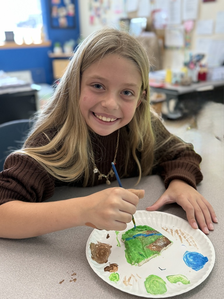 🗺️🎨 Topography in 3D! 🎨🗺️  Mrs. Still’s 5th Grade Social Studies class is diving into topographical maps, and today they brought their learning to life!  Students used air-dry clay to create 3D topographical maps of Arkansas, then painted them to reflect the state’s unique landforms and elevations.  What a fun and hands-on way to explore geography! 💙💛  #HarrisonMiddleSchool #GreatGoblins #SocialStudies #Topography #HandsOnLearning #ArkansasGeography #CreativeClassroom