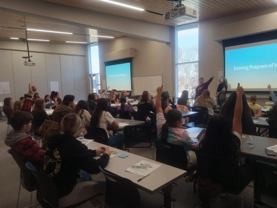 🌟 EAST Student Champions on the Move! 🌟  EAST Student Champions Lily P. and Wyatt W. attended the Northwest Arkansas Student Champion Gathering at the JB and Johnelle Hunt AGFC Nature Center in Springdale on Friday!  They participated in leadership training designed to help them grow as leaders in our EAST program — and even had time to explore the beautiful nature center. 🍃🦌  We can’t wait to see the ideas and inspiration they bring back to our EAST team! 💙💛  #HarrisonMiddleSchool #GreatGoblins #EASTInitiative #StudentChampions #Leadership #HandsOnLearning #FutureLeaders