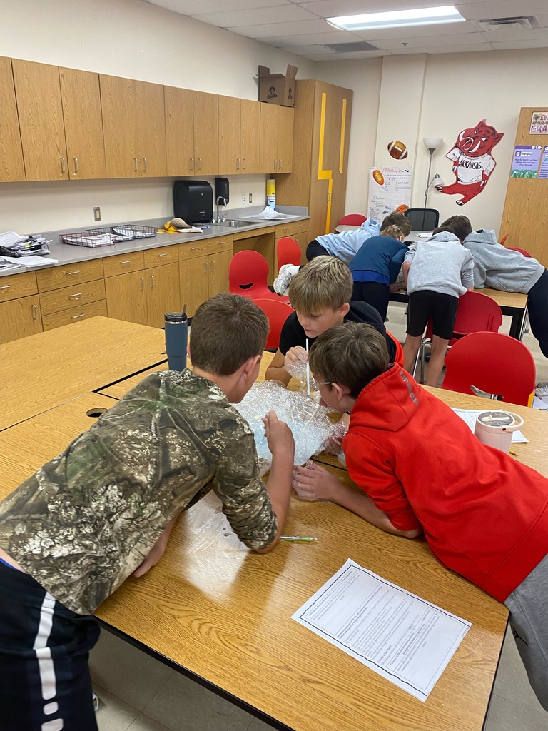 🫧🔬 Cell Membranes With Bubbles! 🔬🫧  Mr. Ditmanson’s science class explored the cell membrane in a fun, hands-on way — using bubbles!  Bubbles make a great model for studying cell membranes because their structure and behavior mimic key properties such as fluidity, flexibility, and self-repair.  What an awesome way to bring science to life! 💙💛  #HarrisonMiddleSchool #GreatGoblins #HMSScience #HandsOnLearning #STEMFun #CellBiology