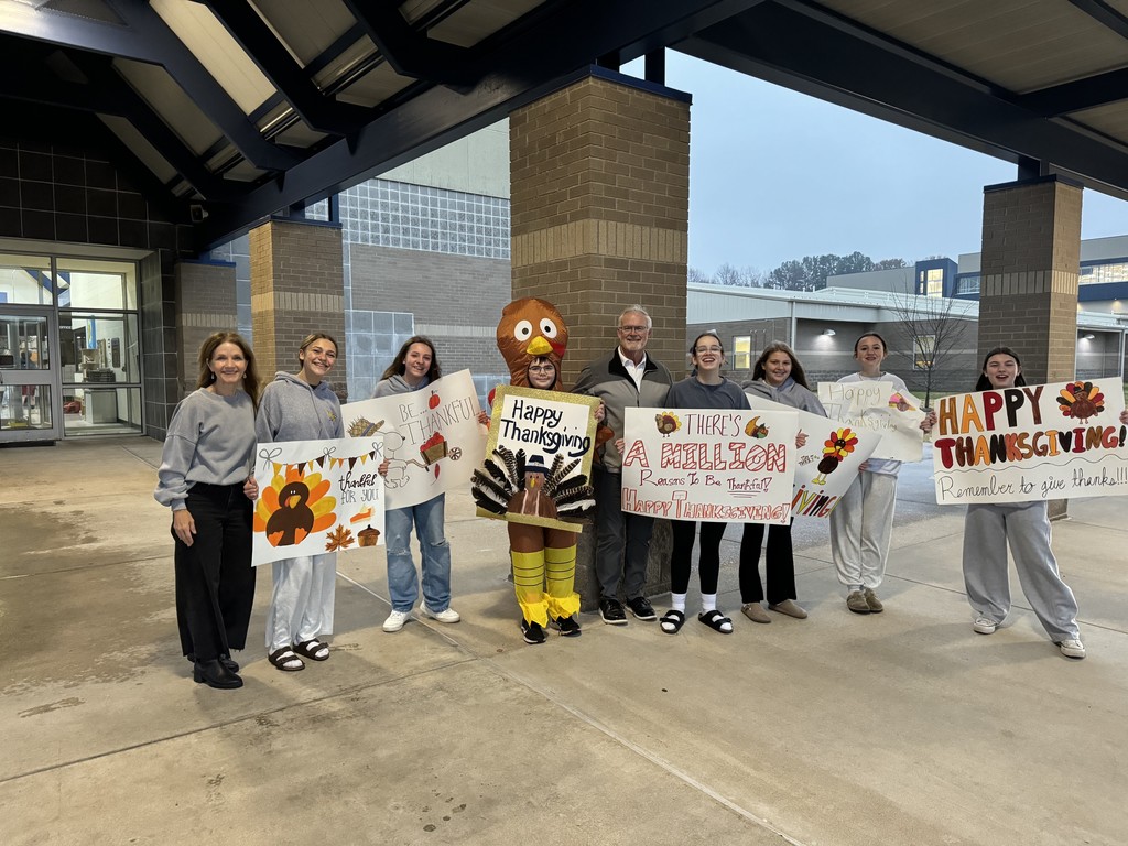 We love seeing our students share kindness and joy!  #HarrisonMiddleSchool #GreatGoblins #ThanksgivingSpirit #StudentLeaders #ChooseKindness #GobbleGobble