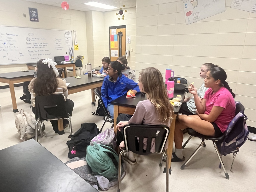 🙏💙 A Message from 7th Grade FCA 💙🙏  In FCA today, Westyn, Hadley, and Bellah shared an encouraging message about trusting in God even when times are hard. They reminded their peers that God has a plan for each of us, and even in moments of anxiety, stress, or struggle, we are called to stay focused and rely on His guidance.  These young ladies did an amazing job speaking truth and encouragement to their classmates. We are so proud of their leadership! 💛  #HarrisonMiddleSchool #GreatGoblins #FCA #FaithInAction #StudentLeaders 
