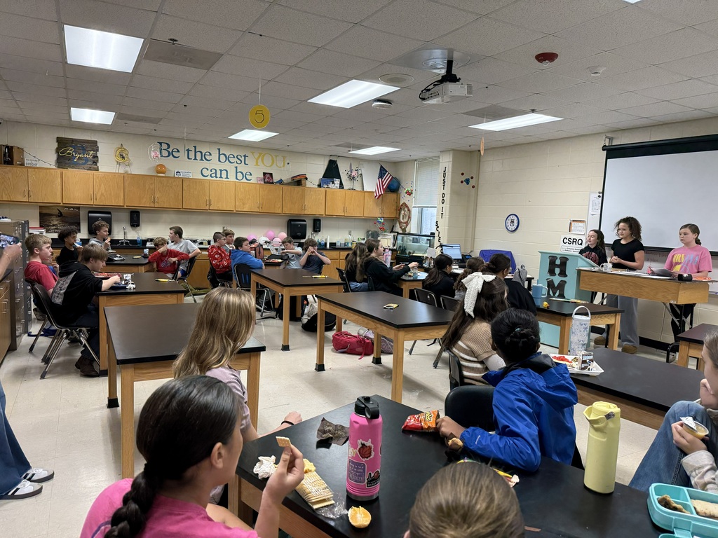 🙏💙 A Message from 7th Grade FCA 💙🙏  In FCA today, Westyn, Hadley, and Bellah shared an encouraging message about trusting in God even when times are hard. They reminded their peers that God has a plan for each of us, and even in moments of anxiety, stress, or struggle, we are called to stay focused and rely on His guidance.  These young ladies did an amazing job speaking truth and encouragement to their classmates. We are so proud of their leadership! 💛  #HarrisonMiddleSchool #GreatGoblins #FCA #FaithInAction #StudentLeaders 