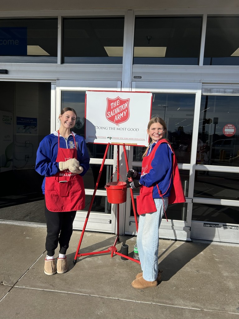 🔔❤️ HMS Cheerleaders Giving Back! ❤️🔔  Over Thanksgiving Break, our HMS Cheerleaders spent their time giving back to the community by serving as Bell Ringers for the Salvation Army.  We’re so proud of their generosity, school spirit, and willingness to make a difference! 💙💛  #HarrisonMiddleSchool #GreatGoblins #HMSCheer #GivingBack #SalvationArmy #CommunityService