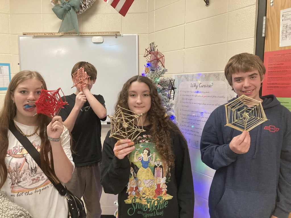 🎄📚 Holiday Spirit in Mrs. Walker’s Class! 📚🎄  Mrs. Walker’s class got into the holiday spirit today by reading Cobweb Christmas by Shirley Climo. This charming folktale shares German holiday traditions — including the story of how tinsel came to be used on Christmas trees!  What a fun and meaningful way to celebrate the season! 💙💛  #HarrisonMiddleSchool #GreatGoblins #HolidayReading #CobwebChristmas #FestiveLearning