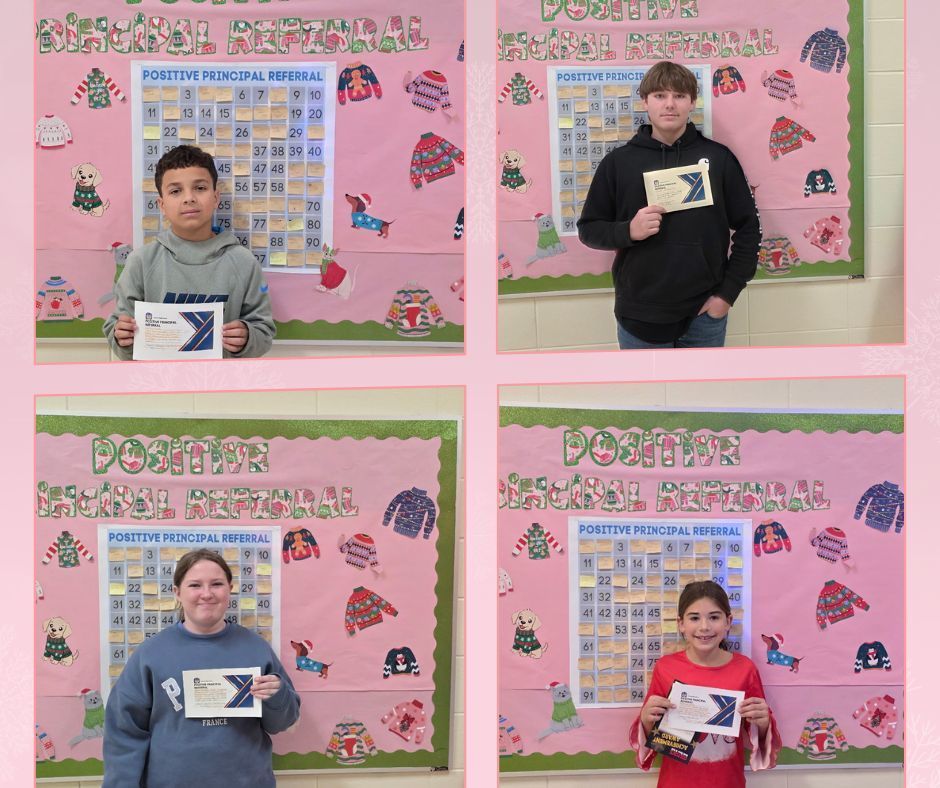 💙🌟 Congratulations, Positive Principal Referral Recipients! 🌟💙 We are so proud of our most recent Positive Principal Referral recipients! Thank you for all you do to make our school a better place. Your kindness, leadership, and hard work truly shine!  Keep up the great work, Great Goblins! 💛  #HarrisonMiddleSchool #GreatGoblins #PositivePrincipalReferral #StudentLeaders #ProudMoment
