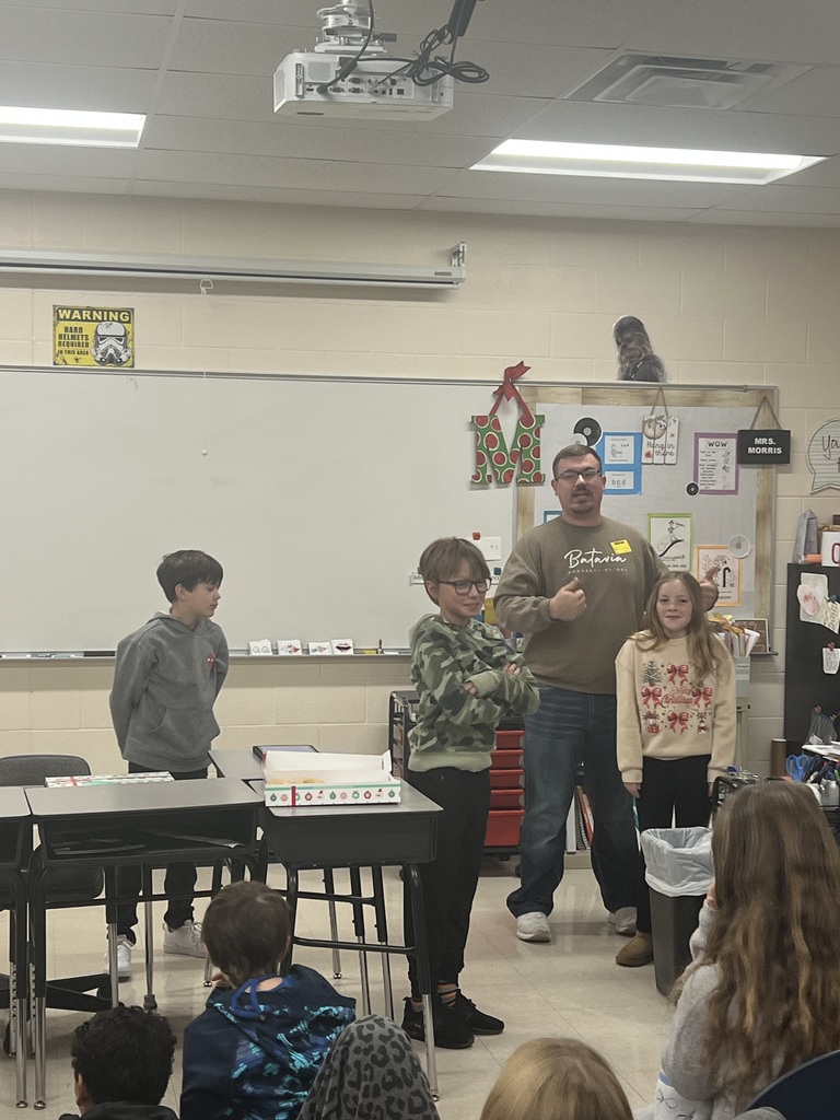 🙏💙 A Message from 5th Grade FCA 💙🙏  A big thank you to Jacob Willis, Youth Pastor at Batavia Assembly of God Church, for leading our 5th Grade FCA today! The students really enjoyed the Christmas message about the birth of Jesus and the true meaning of the season.  We were also grateful to have Angi Boaz, North Arkansas Ambassador for FCA, in attendance.  What a wonderful way to celebrate and learn together! 💛  #HarrisonMiddleSchool #GreatGoblins #FCA #FaithInAction #ChristmasMessage #StudentFaith