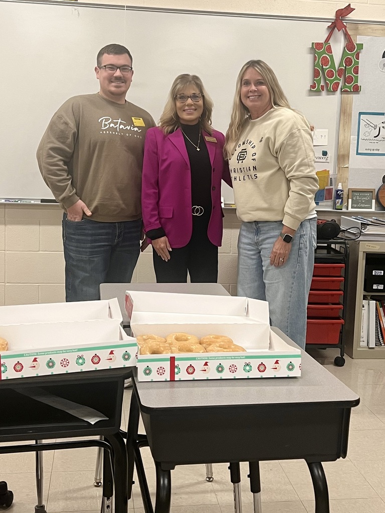 🙏💙 A Message from 5th Grade FCA 💙🙏  A big thank you to Jacob Willis, Youth Pastor at Batavia Assembly of God Church, for leading our 5th Grade FCA today! The students really enjoyed the Christmas message about the birth of Jesus and the true meaning of the season.  We were also grateful to have Angi Boaz, North Arkansas Ambassador for FCA, in attendance.  What a wonderful way to celebrate and learn together! 💛  #HarrisonMiddleSchool #GreatGoblins #FCA #FaithInAction #ChristmasMessage #StudentFaith
