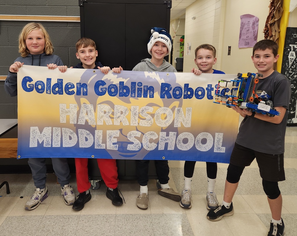 🤖🏆 HMS Robotics Team Success! 🏆🤖  The Harrison Middle School Robotics team competed in a tournament in Fayetteville, AR on Saturday, December 6.  🎉 Congratulations to HMS Team 1125E, who qualified for the State Tournament with their impressive Robot Skills Score!  Way to go, Goblins — we are so proud of you! 💙💛  #HarrisonMiddleSchool #GreatGoblins #HMSRobotics #STEM #StudentSuccess #StateBound