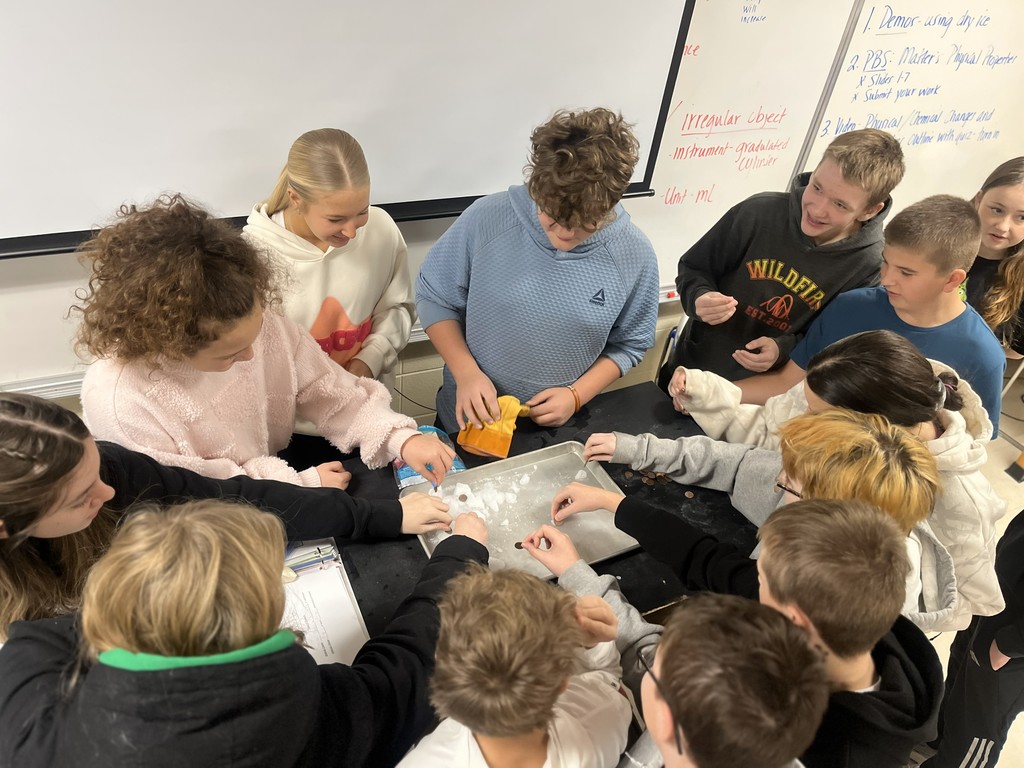 ❄️🧪 Science in Action! 🧪❄️ Mrs. Bryant’s class had a blast exploring physical changes using dry ice! Students enjoyed exciting demonstrations and hands-on learning that made science come alive.  Science was definitely a hit! 💙💛  #HarrisonMiddleSchool #GreatGoblins #HMSScience #HandsOnLearning #STEMFun #PhysicalChanges #ScienceIsAwesome