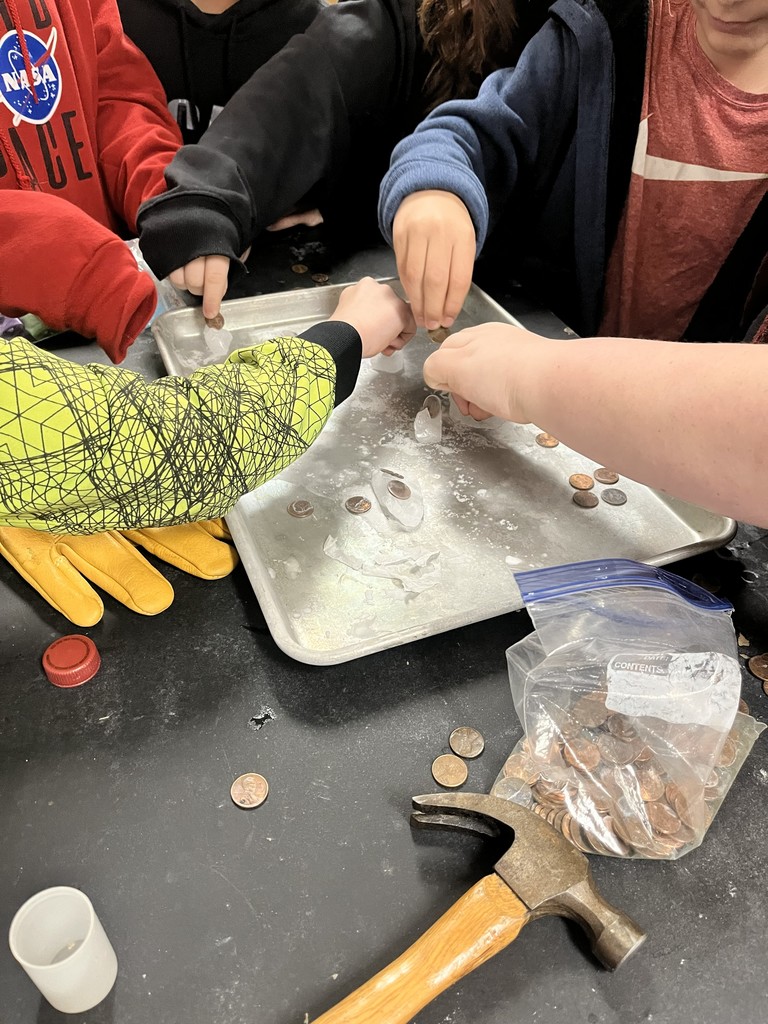 ❄️🧪 Science in Action! 🧪❄️ Mrs. Bryant’s class had a blast exploring physical changes using dry ice! Students enjoyed exciting demonstrations and hands-on learning that made science come alive.  Science was definitely a hit! 💙💛  #HarrisonMiddleSchool #GreatGoblins #HMSScience #HandsOnLearning #STEMFun #PhysicalChanges #ScienceIsAwesome