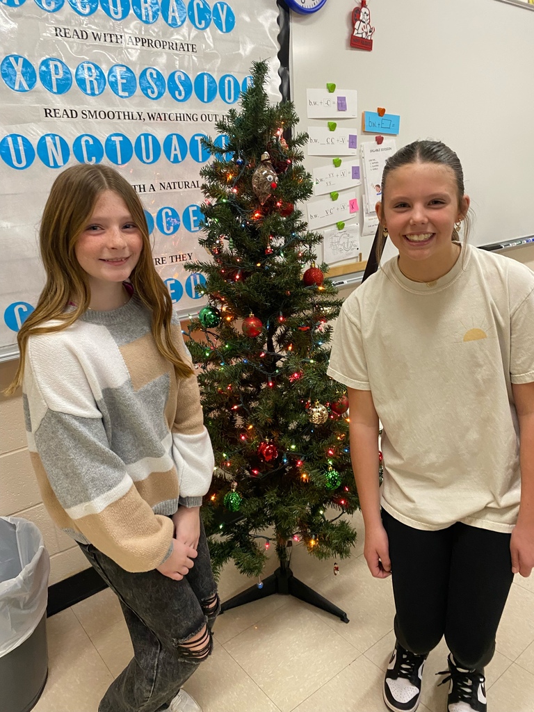 🎄✨ A Message from 6th Grade FCA ✨🎄  Karsyn and Scarlett did an amazing job at FCA this week as they shared the Christmas story with our members. Thank you both for your leadership and for spreading such a meaningful message! 💙✝️