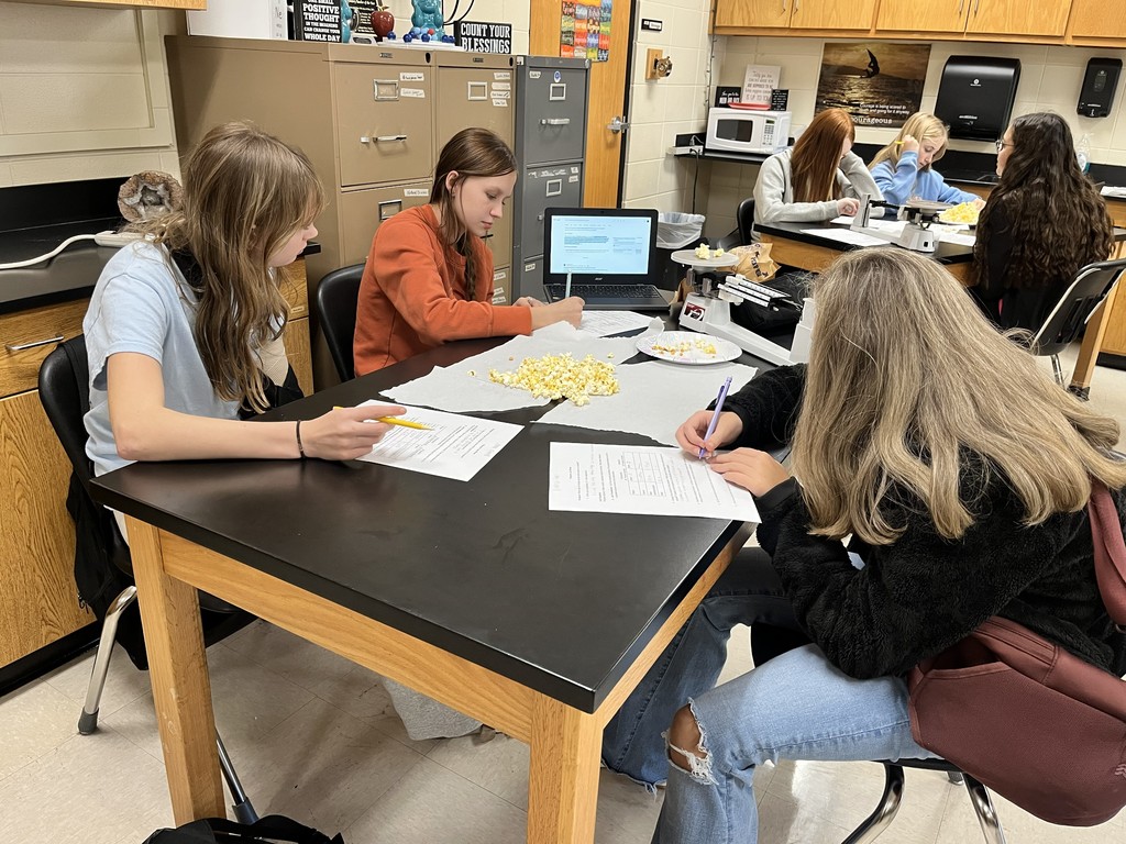 🍿 Popcorn Science in Action! 🍿  Our students explored what happens when popcorn pops! When heated, the water inside the kernel turns to steam, builds pressure, and POW!—the kernel bursts open. Even though the popcorn changes shape and size, no new substance is formed, making it a physical change.  Learning science through hands-on labs is always a poppin’ good time! 