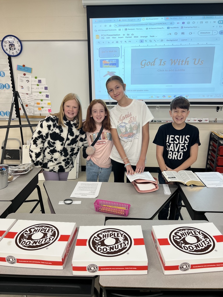 A message from our 5th Grade FCA 💙 Students from the Lions team shared a powerful message about how we all go through different seasons in life—much like the seasons of the year. No matter what season we may be facing, they reminded us that God is always with us.  They also handed out bracelets with Bible verses as a reminder of God’s constant presence and love. Thank you for sharing such an encouraging message!