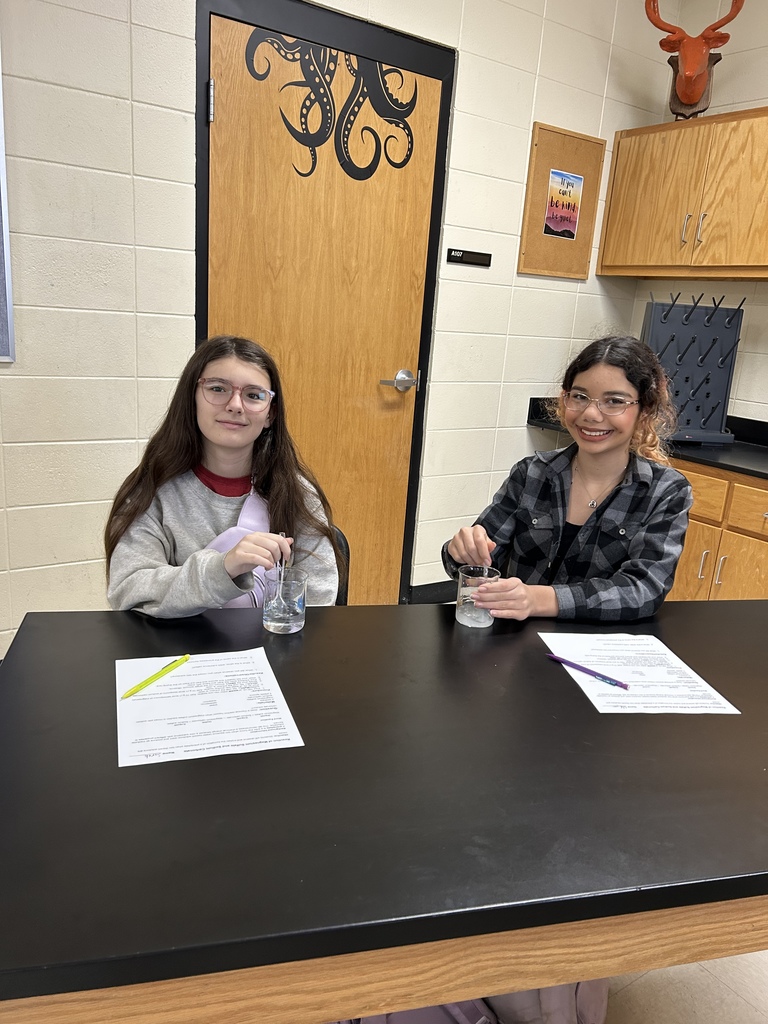 Mrs. Scoggins' s science class was studying evidence of a chemical reaction today! Students mixed two clear solutions together and observed the formation of a precipitate, showing that a chemical change had taken place. 🧪✨