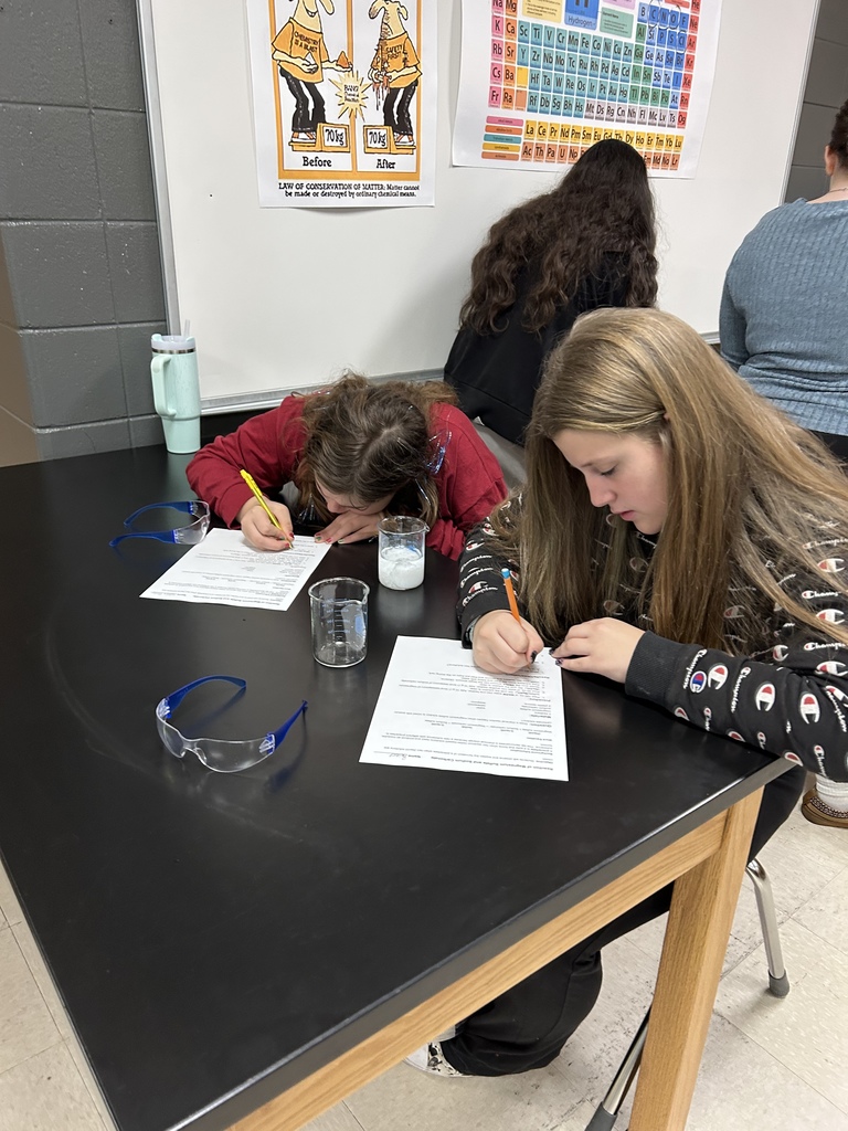 Mrs. Scoggins' s science class was studying evidence of a chemical reaction today! Students mixed two clear solutions together and observed the formation of a precipitate, showing that a chemical change had taken place. 🧪✨
