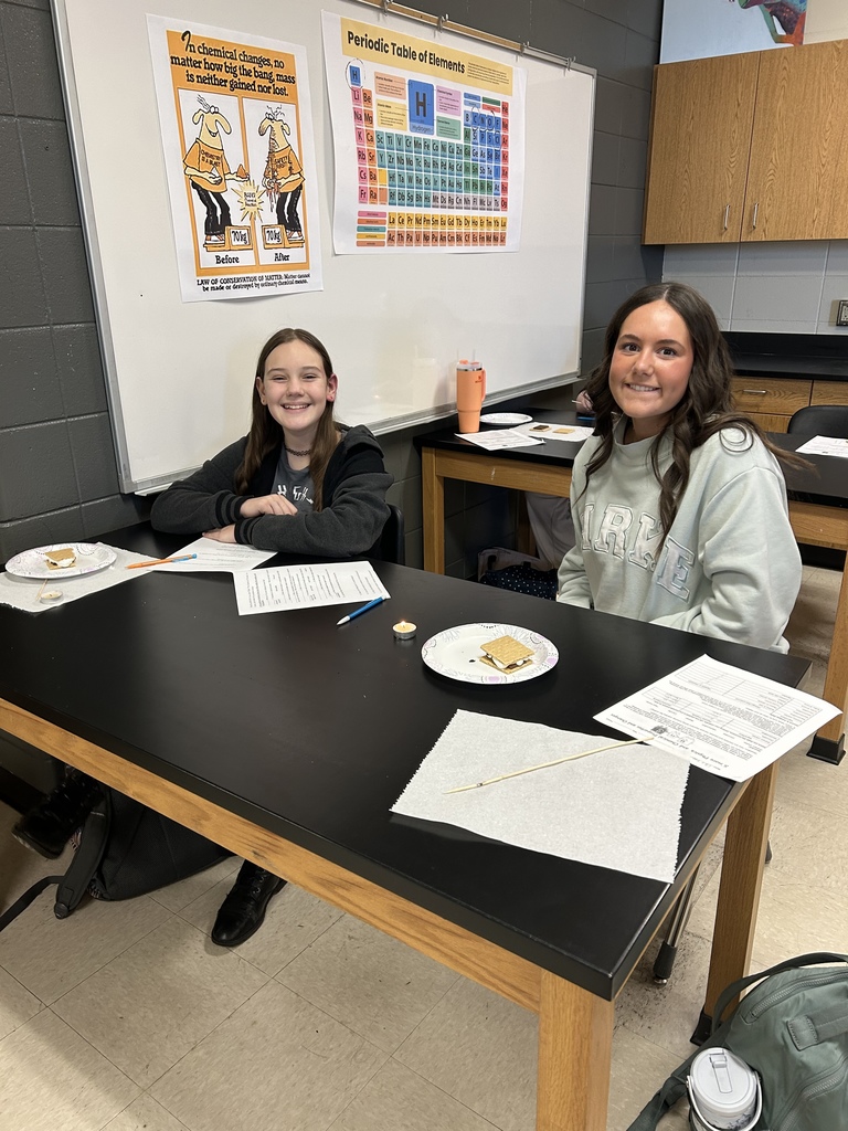 🔥🍫 Mrs. Scoggins’ Science Class enjoyed a tasty S’mores Lab! Students learned about the chemical and physical changes that happen when making a s’more— 🧩 breaking graham crackers 🍫 melting chocolate 🔥 marshmallow browning and caramelization  Science has never tasted so good! 😄🧪 #ScienceLab #ChemicalChanges #PhysicalChanges #LearningIsFun #STEMEducation