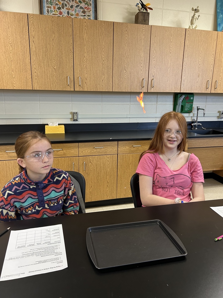  🔬✨ Mrs. Scoggins’ Science Class is busy investigating signs of a chemical reaction! We’re looking for 🔥 heat, 💡 light, 🌡️ temperature changes, and 🧪 the formation of a new substance. Science in action! 👩‍🔬👨‍🔬 #ScienceClass #ChemicalReactions #STEMLearning #HandsOnLearning