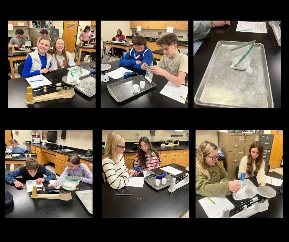 🧪🔬 Science in Action! Mrs. Bryant’s and Mrs. Scoggins’s classes completed an exciting hands-on lab today by mixing citric acid, baking soda, and water to observe temperature changes during a chemical reaction. Students investigated whether the reaction was endothermic or exothermic, carefully measuring, observing, and recording their results. This lab gave students the opportunity to practice real scientific skills—asking questions, collecting data, and drawing conclusions—just like true scientists! 👩‍🔬👨‍🔬📊  #ScienceInAction #HandsOnLearning #MiddleSchoolScience #STEMEducation #ChemistryLab #Endothermic #Exothermic #FutureScientists #LearningByDoing #ClassroomScience #MrsBryant #MrsScoggins
