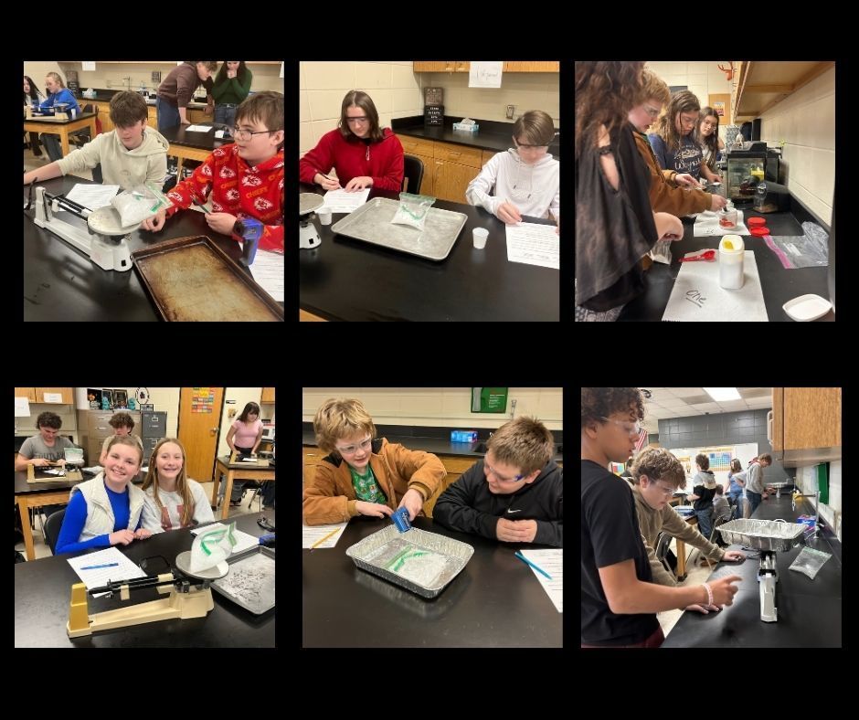 🧪🔬 Science in Action! Mrs. Bryant’s and Mrs. Scoggins’s classes completed an exciting hands-on lab today by mixing citric acid, baking soda, and water to observe temperature changes during a chemical reaction. Students investigated whether the reaction was endothermic or exothermic, carefully measuring, observing, and recording their results. This lab gave students the opportunity to practice real scientific skills—asking questions, collecting data, and drawing conclusions—just like true scientists! 👩‍🔬👨‍🔬📊  #ScienceInAction #HandsOnLearning #MiddleSchoolScience #STEMEducation #ChemistryLab #Endothermic #Exothermic #FutureScientists #LearningByDoing #ClassroomScience #MrsBryant #MrsScoggins