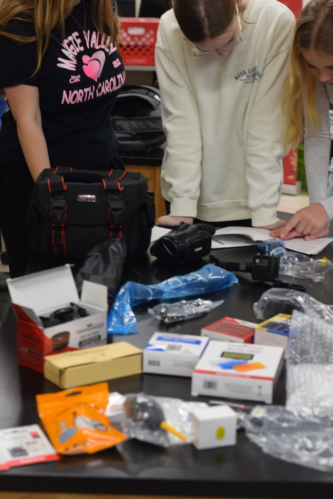 Let’s hear it for the girls! 👏🎉 Madalyn, Elayna, and Annabelle are hard at work assembling and testing out our brand-new video camera and all of its accessories.  Thanks to an EAST Upgrade Grant, our EAST@HMS program was able to purchase this exciting new equipment! EAST students are already eager to put the camera to use—documenting their projects, capturing their learning, and creating new videos to showcase their hard work and creativity.  #EASTatHMS #GirlPower #StudentsInAction #EASTProgram #UpgradeGrant #TechInTheClassroom #StudentCreators #LearningByDoing #FutureLeaders #HandsOnLearning