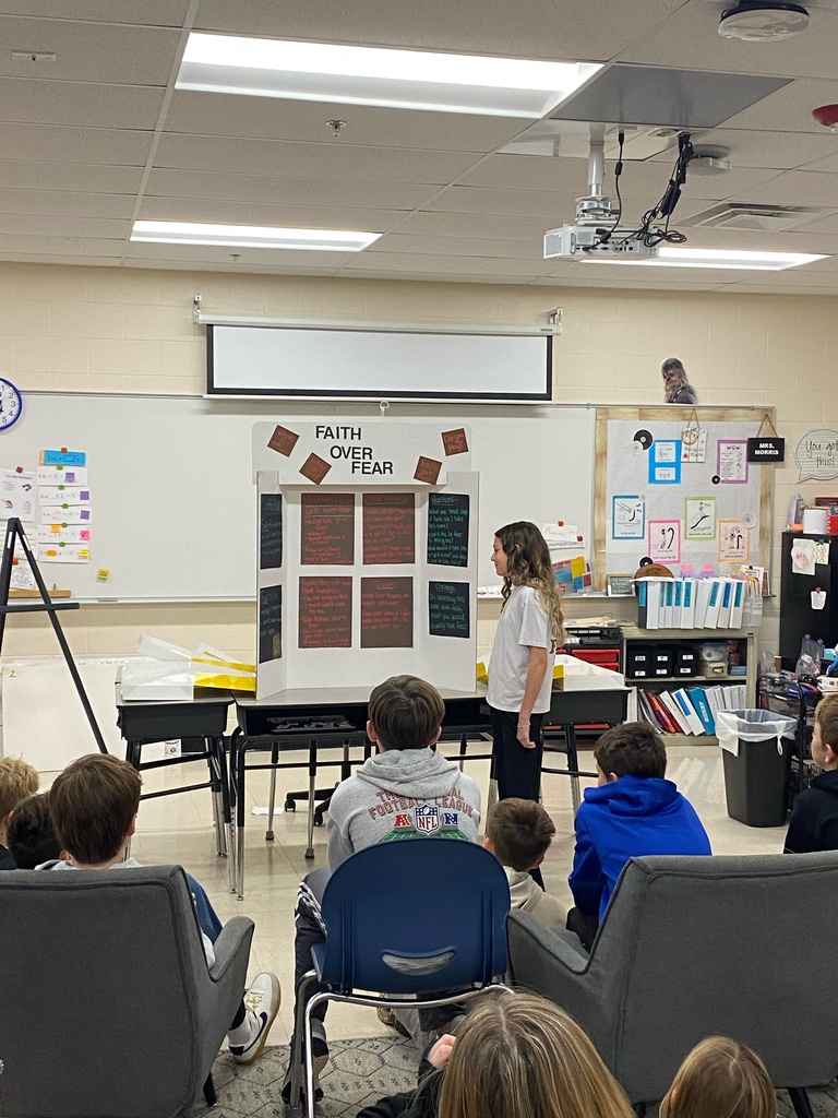 Message from 6th Grade FCA A big thank you to Mia for sharing a powerful message about Faith Over Fear during 6th Grade FCA! 💙 The students were encouraged and inspired by her words. We appreciate her willingness to lead and speak truth to our students!