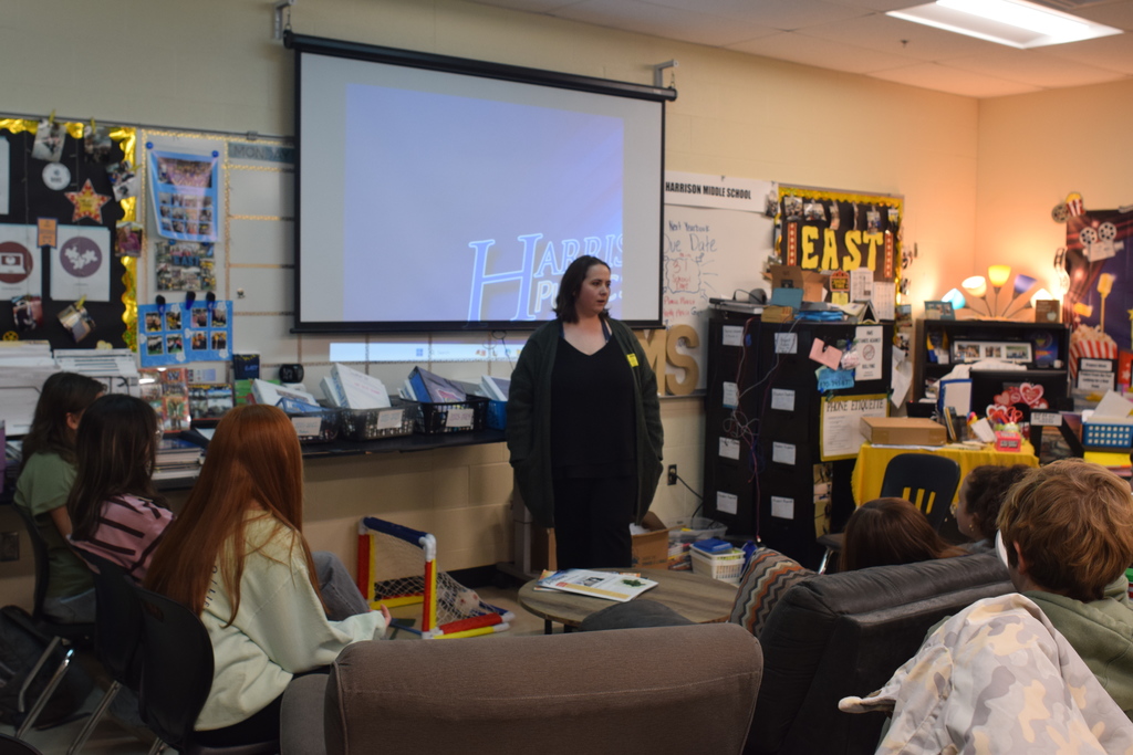 🤝💙 EAST Project Spotlight: Food for Friends 💙🤝  Bellah and Abbey are working on an EAST project focused on addressing food insecurity called Food for Friends. As part of their project, they set up a meeting with representatives from Ozark Share and Care.  Ferrin Carlton visited with this group and 6th period EAST, sharing insight into Ozark Share and Care’s mission, what happens day to day, and the many volunteer opportunities available.  Ozark Share and Care is truly an amazing asset to the people of Harrison and the surrounding area, and we are grateful for their time, knowledge, and continued service to our community. 🌟  #EASTProject #FoodForFriends #CommunityService #OzarkShareAndCare #StudentLeadership #LearningBeyondTheClassroom #GivingBack #HarrisonAR
