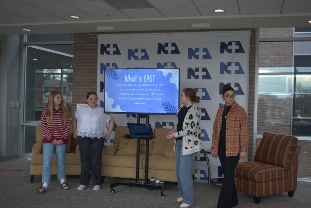 The EAST Project “Bundles of Joy” team — Kennady, Westyn, Kinsley, and Hayden — recently met with community partners to present their incredible service project! 🙌 Representatives from North Arkansas Regional Medical Center and The Boone County Leadership Institute were in attendance as students shared their vision to create special “goodie bags” for children visiting the ER. These thoughtfully designed Bundles of Joy will include 3-D printed fidgets, coloring books and crayons, Cricut-printed stickers, and more. 🎨✨ Each bag is created to bring encouragement, comfort, and a little happiness during what can be a stressful time for young patients. We are so proud of our students for using creativity and compassion to make a difference in our community! 💙 #HMSEAST #BundlesOfJoy #StudentLeadership #CommunityPartners #MakingADifference #GoblinPride