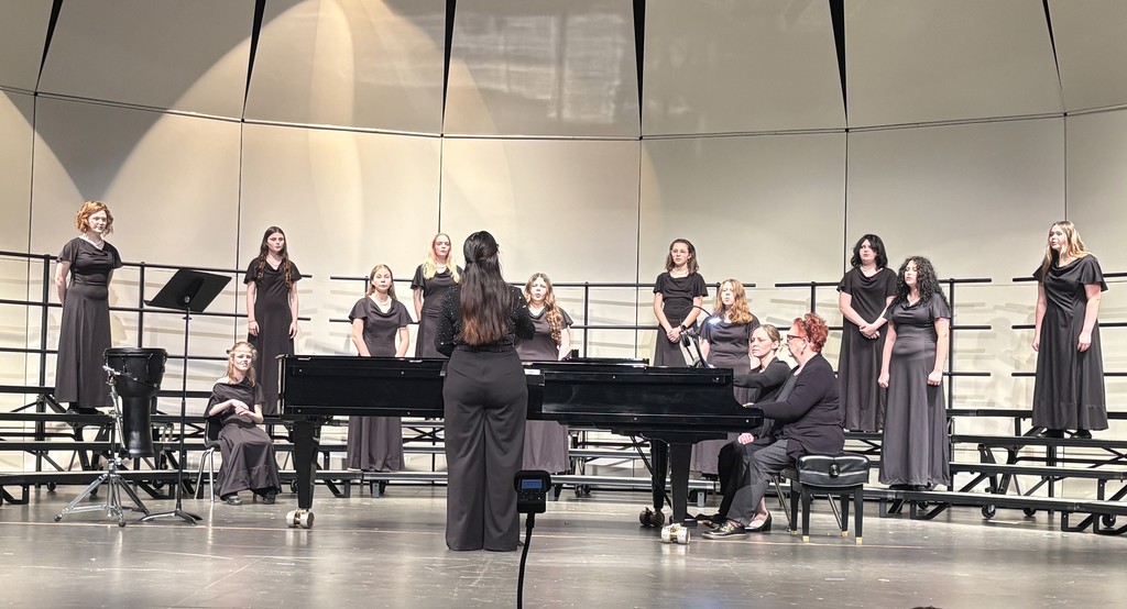 The HMS 7/8 Choirs performed in their Pre-Assessment Concert last night, and they did an outstanding job! 🎶 We are so proud of this talented group of performers and the hard work they’ve put in to prepare for assessment season. Their dedication, teamwork, and beautiful sound truly shined on stage. A special thank you to our Vocal Music teacher, Mrs. Wollick, for her leadership, dedication, and the countless hours she pours into our students. Your passion for music makes a difference every day! Way to go, Choir! 💙 #HarrisonMiddleSchool #GoblinPride #GoblinStrong #HMSTalent #FineArtsMatter
