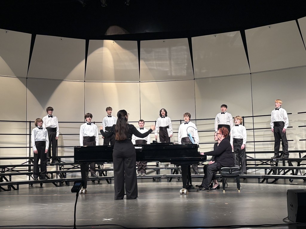 The HMS 7/8 Choirs performed in their Pre-Assessment Concert last night, and they did an outstanding job! 🎶 We are so proud of this talented group of performers and the hard work they’ve put in to prepare for assessment season. Their dedication, teamwork, and beautiful sound truly shined on stage. A special thank you to our Vocal Music teacher, Mrs. Wollick, for her leadership, dedication, and the countless hours she pours into our students. Your passion for music makes a difference every day! Way to go, Choir! 💙 #HarrisonMiddleSchool #GoblinPride #GoblinStrong #HMSTalent #FineArtsMatter