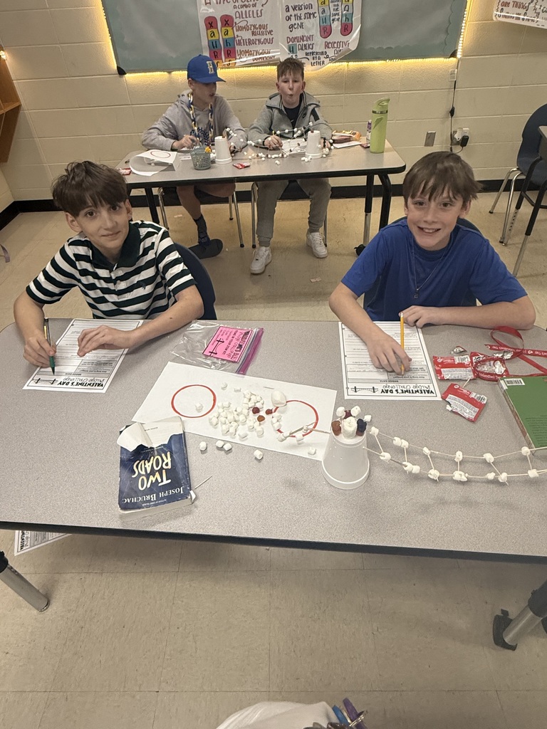 ❤️🔬 Valentine’s Day + STEM = FUN! 🔬❤️  Mrs. Lunsford’s class put their engineering skills to the test with a sweet Valentine’s STEM challenge! Students were tasked with building the longest bridge using only toothpicks, two cups, marshmallows, and fruit gummies. 🍬🦷  They had 25 minutes to design and build — and the creativity was amazing! After measuring each bridge, the team with the longest one took home the win! 🏆👏  Hands-on learning, teamwork, problem-solving… and a little Valentine’s fun mixed in! 💗  #HarrisonMiddleSchool #GoblinPride #STEMinAction #HandsOnLearning