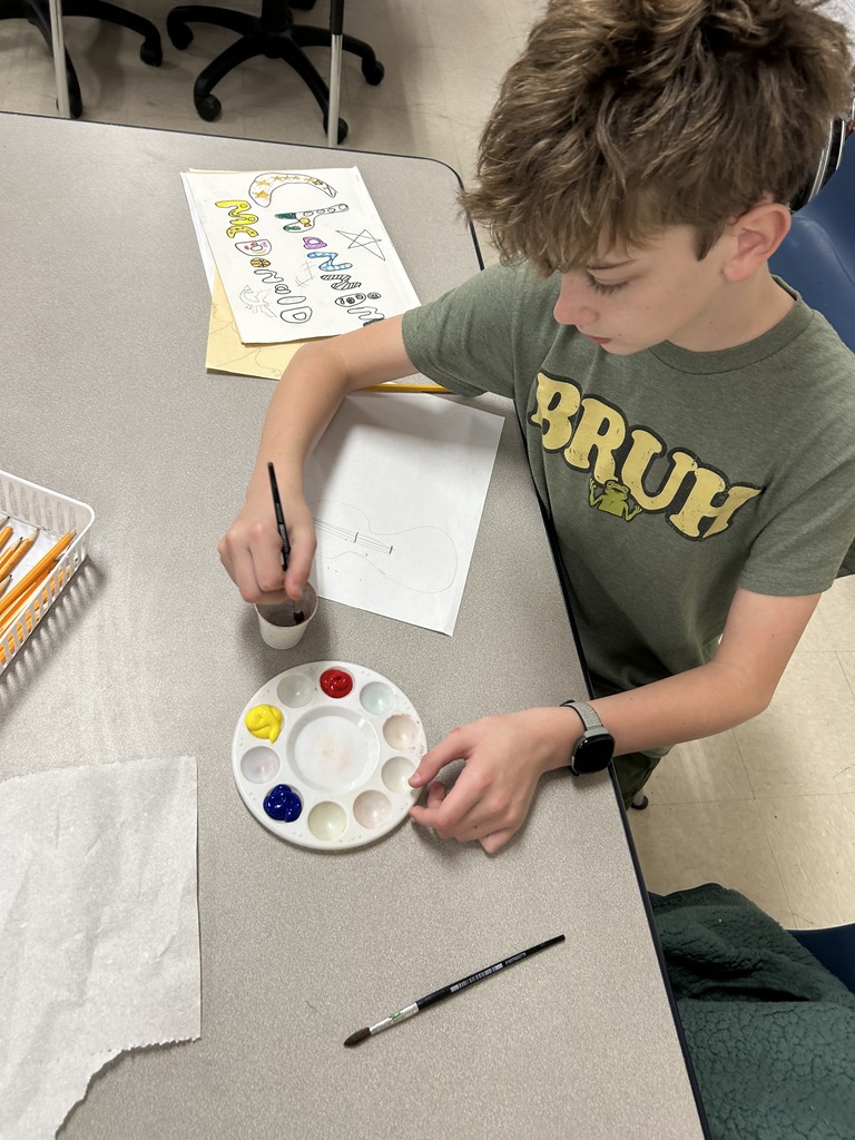 🎨✨ Creativity is shining at HMS! ✨🎶  Our 5th grade students have been learning about famous African American artist Alma Thomas. They explored her signature “dash” technique and used chalk pastels to blend colors, creating a beautiful glowing effect inspired by a warm winter glow. We are so proud of their creativity and attention to detail!  Our 6th grade students are working on Jazz-themed art projects for the upcoming Music Performance on April 9th. Their artwork is inspired by Artist of the Week Romare Bearden, an influential artist of the Harlem Renaissance. Students are incorporating bold colors, movement, and musical elements into their pieces — and they look amazing! 🎷🎵  All parents and families are encouraged to attend the April 9th performance to view the artwork and enjoy the students’ musical presentation. It will be a wonderful celebration of both visual and performing arts! 💙  #HarrisonMiddleSchool #GoblinPride #HMSTalent #FineArtsMatter