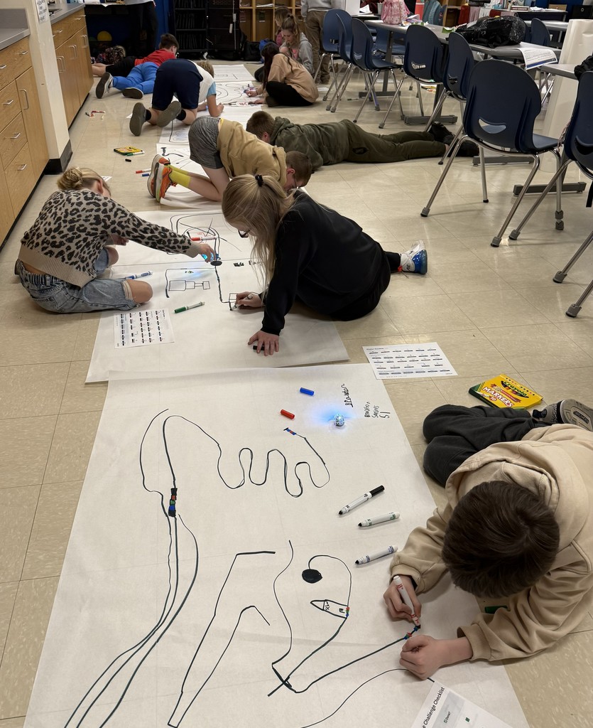 💻🤖 Hands-On Learning in Science Club! 🤖💻  Mrs. Barrett, Elementary Technology Facilitator, brought Ozobots to our 5th/6th Grade Science Club meeting for an exciting computer science lesson!  Students designed and built their own “towns” for their bots, learning how coding and creativity work together to bring technology to life. It was amazing to see their problem-solving skills and imagination on display as they programmed their Ozobots to navigate through the towns they created!  Great job, Science Club! 🌟 #STEMinAction #ComputerScience #FutureInnovators