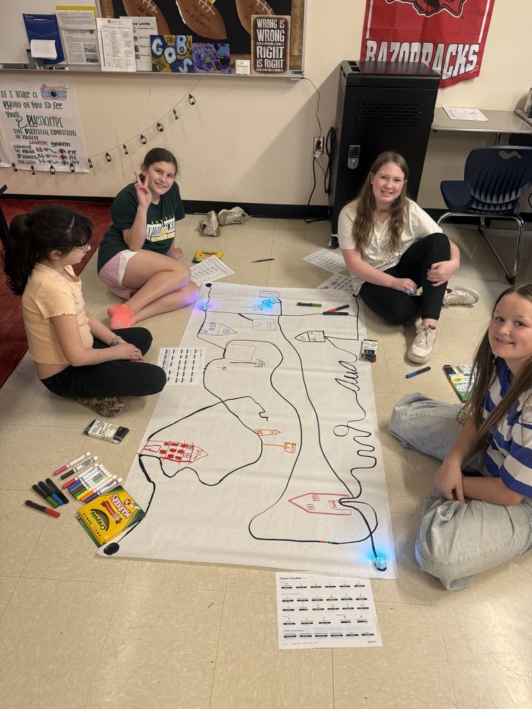 💻🤖 Hands-On Learning in Science Club! 🤖💻  Mrs. Barrett, Elementary Technology Facilitator, brought Ozobots to our 5th/6th Grade Science Club meeting for an exciting computer science lesson!  Students designed and built their own “towns” for their bots, learning how coding and creativity work together to bring technology to life. It was amazing to see their problem-solving skills and imagination on display as they programmed their Ozobots to navigate through the towns they created!  Great job, Science Club! 🌟 #STEMinAction #ComputerScience #FutureInnovators