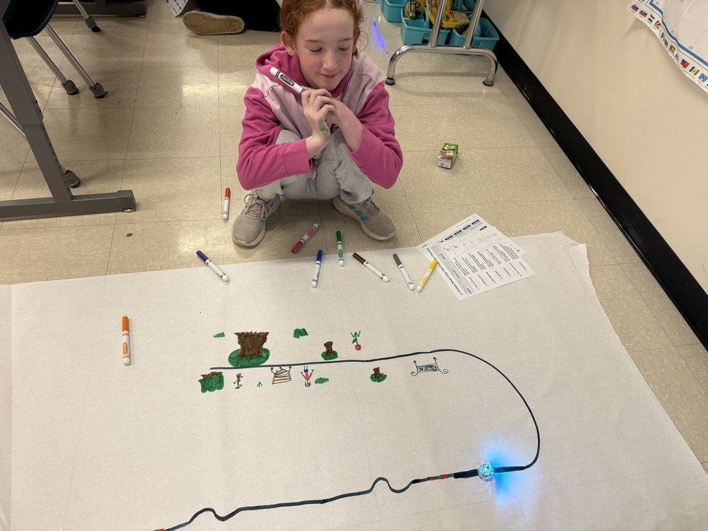 💻🤖 Hands-On Learning in Science Club! 🤖💻  Mrs. Barrett, Elementary Technology Facilitator, brought Ozobots to our 5th/6th Grade Science Club meeting for an exciting computer science lesson!  Students designed and built their own “towns” for their bots, learning how coding and creativity work together to bring technology to life. It was amazing to see their problem-solving skills and imagination on display as they programmed their Ozobots to navigate through the towns they created!  Great job, Science Club! 🌟 #STEMinAction #ComputerScience #FutureInnovators