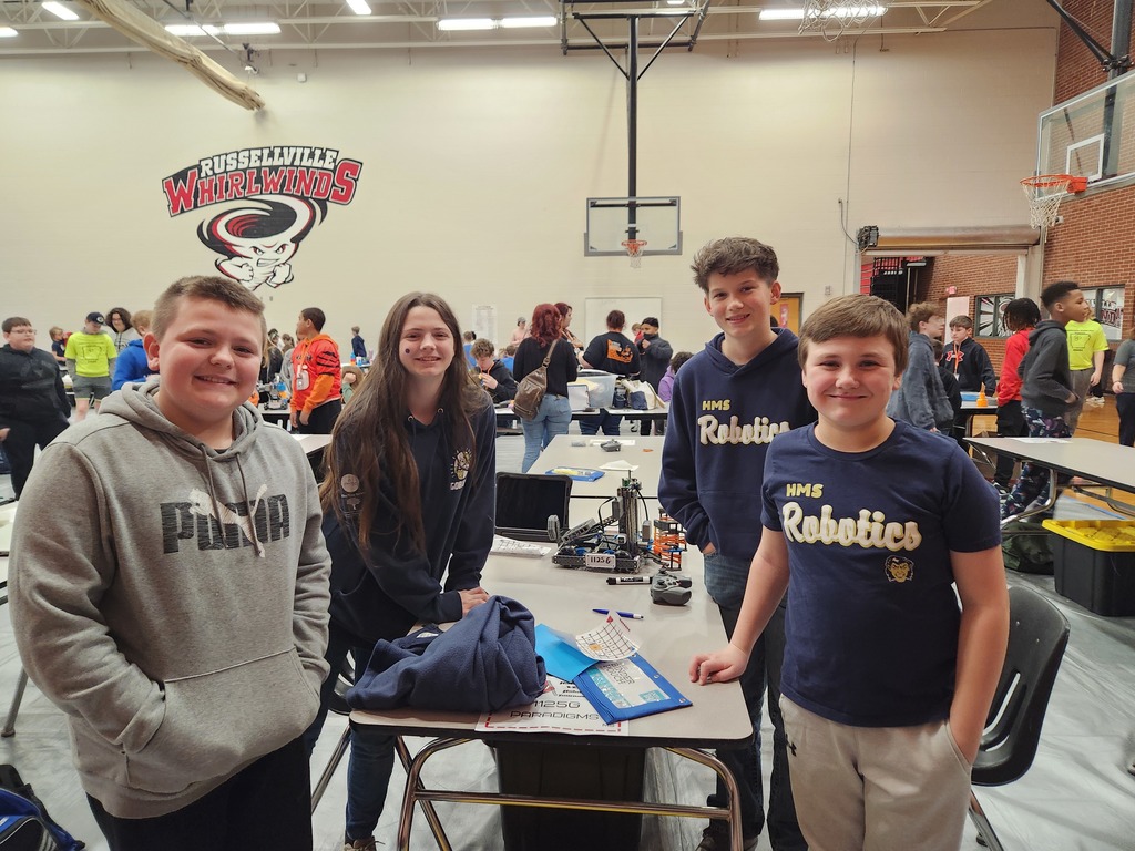 🤖🏆 Middle School Robotics Teams Shine! 🏆🤖  This past weekend, our Middle School Robotics teams competed in Reeds Spring — and what an incredible performance!  🎉 All of our teams advanced to the finals! 🎉  🏆 Team 1125H – The Lucky Charms earned both the Teamwork Award and the Design Award for their outstanding collaboration and innovative problem-solving.  🏆 Team 1125G – The Paradigms brought home the Build Award for their impressive engineering and construction skills.  We are so proud of these students for their hard work, dedication, and commitment to excellence. Way to represent! 💙  #HMSRobotics #MiddleSchoolSuccess #STEM #Teamwork #FutureEngineers