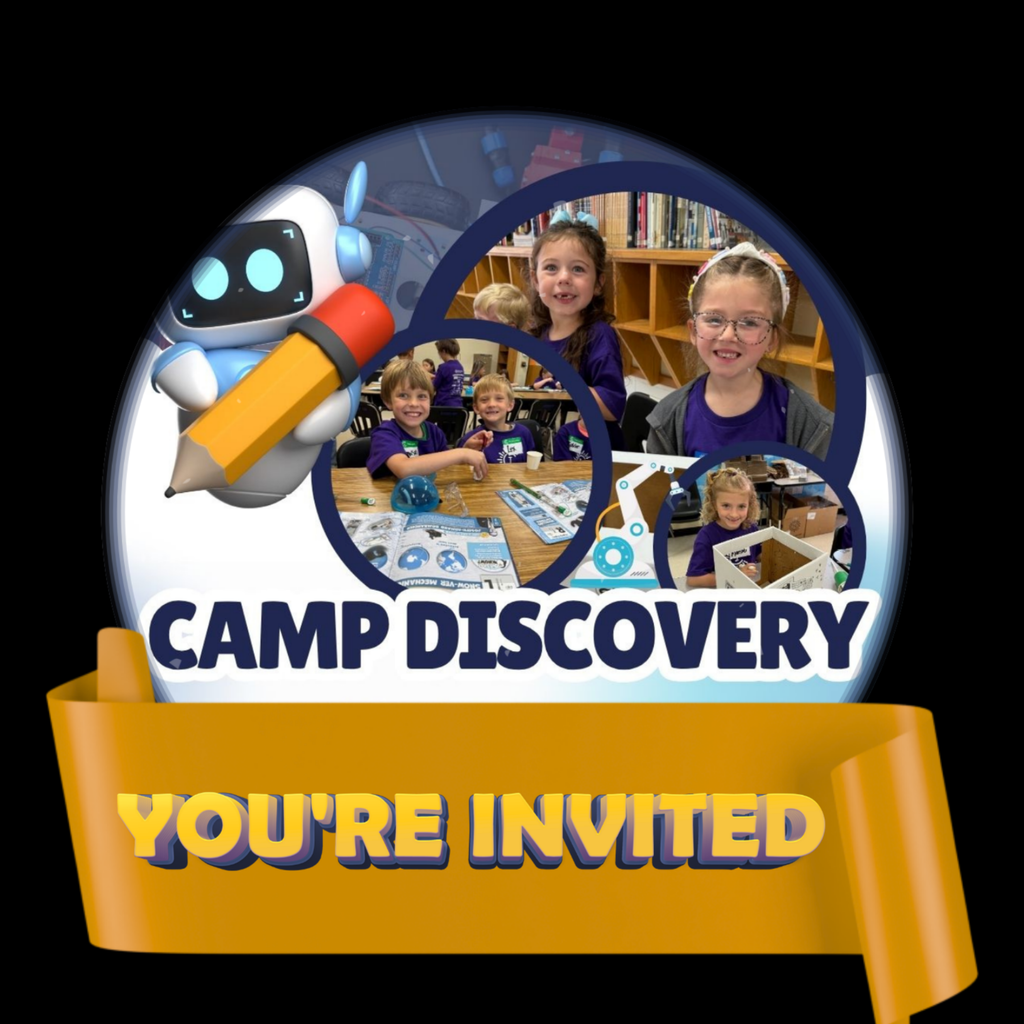 Camp Discovery - "You're Invited" graphic