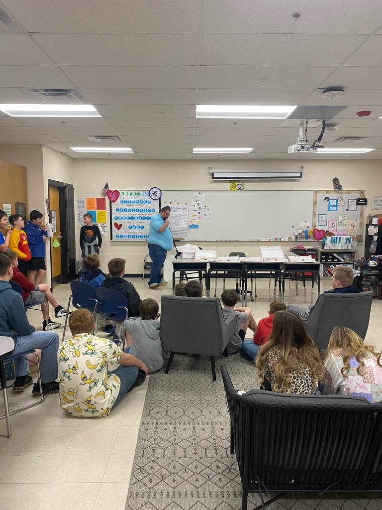 A Message from Our 6th Grade FCA Thank you to Joshua Petersen for sharing a message with our 6th Grade FCA and for providing donuts for our students. We appreciate your time and support!