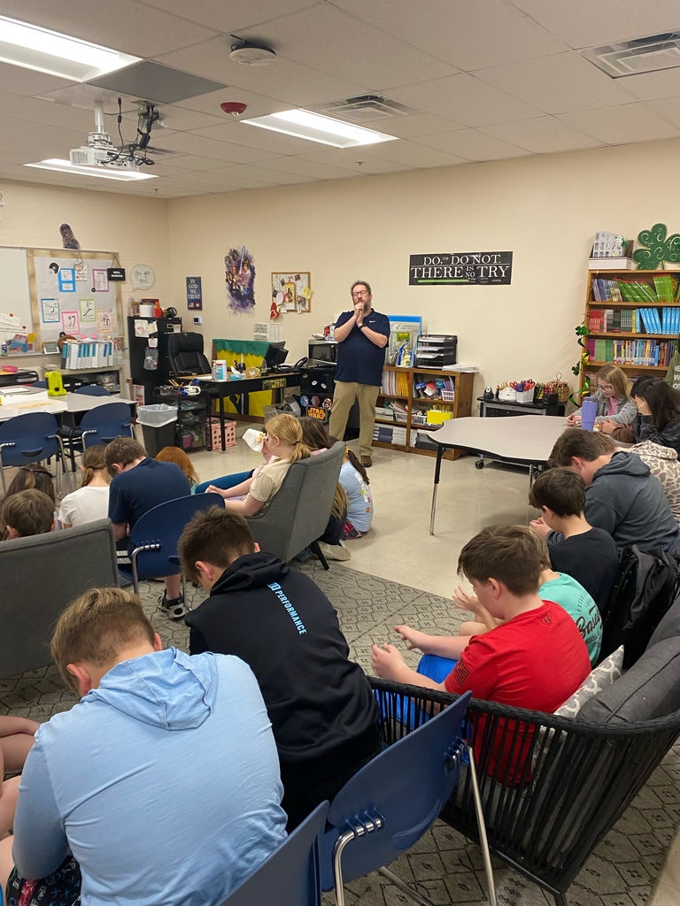 A Message from 5th Grade FCA Thank you to Mr. Kaesar for sharing a great message with our 5th Grade FCA about the importance of having the right power source in our lives. We appreciate him taking the time to encourage and inspire our students!