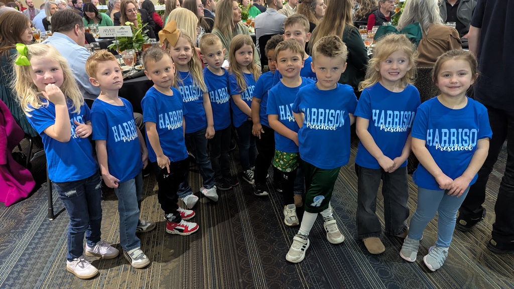 Harrison Preschool students at Chamber meeting