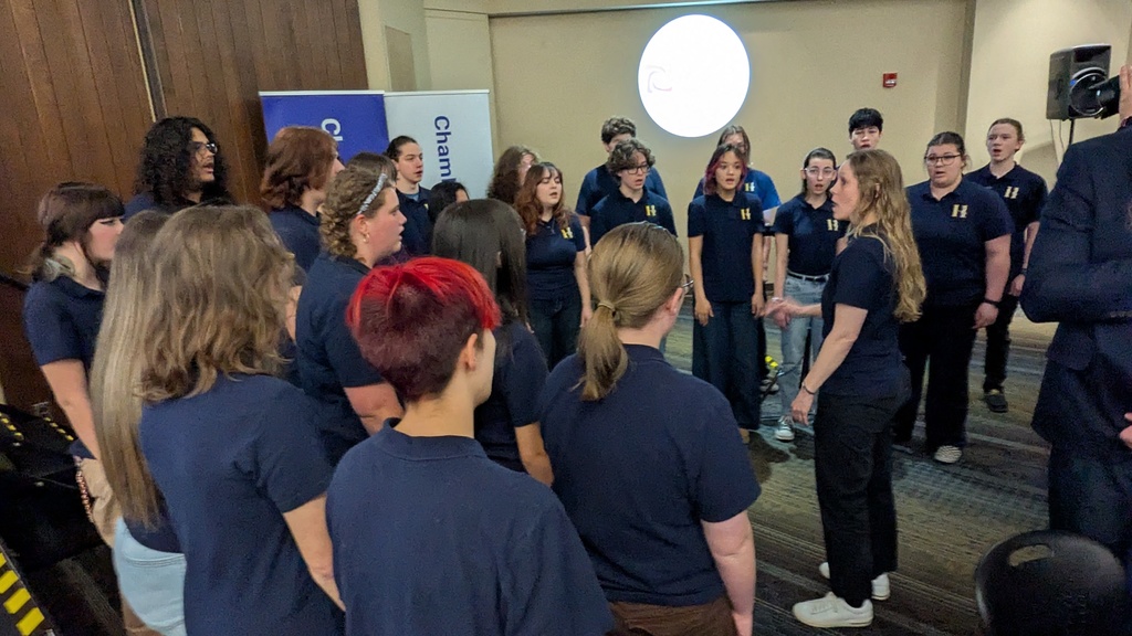 Chamber singers performing our National Anthem
