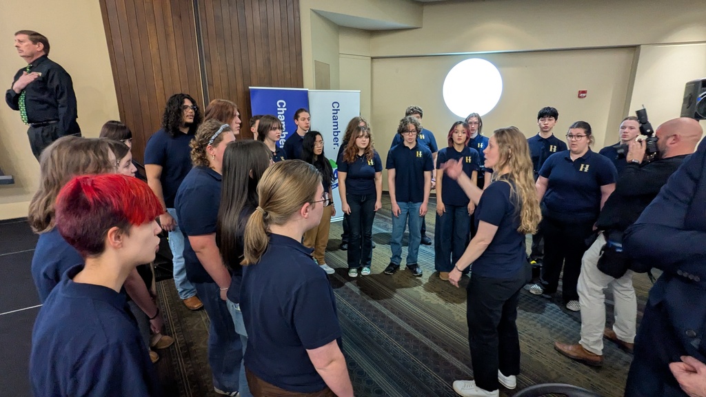 Chamber singers performing our National Anthem