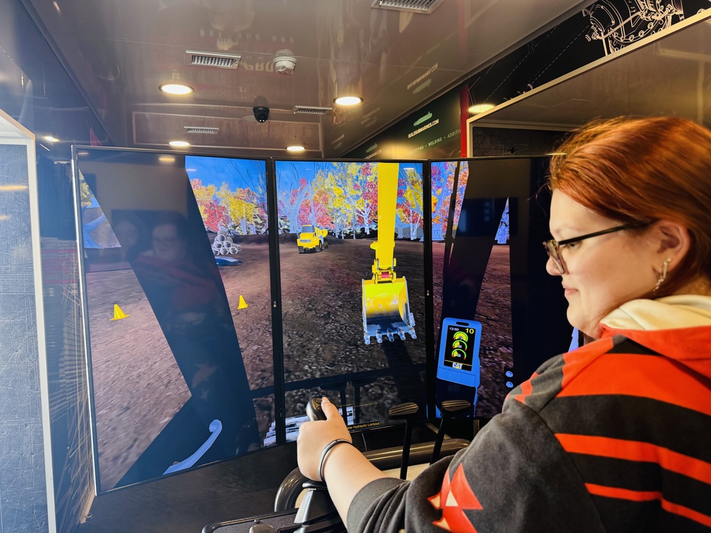 Exploring Futures with Be Pro Be Proud! 🚛✨  HMS 8th grade students recently had an exciting, hands-on experience with the Be Pro Be Proud Mobile Workshop! Students explored a variety of high-demand career pathways while getting to operate cutting-edge, high-tech simulators.  Our student ambassadors did an amazing job stepping into leadership roles—training their peers and helping guide them through each experience! 👏  Be Pro Be Proud, Inc. is leading the movement to inspire a new generation of pride, progress, and opportunity in America’s skilled workforce—and our students got a firsthand look at what their futures could hold!  #BeProBeProud #FutureReady #HMSPride #CareerExploration