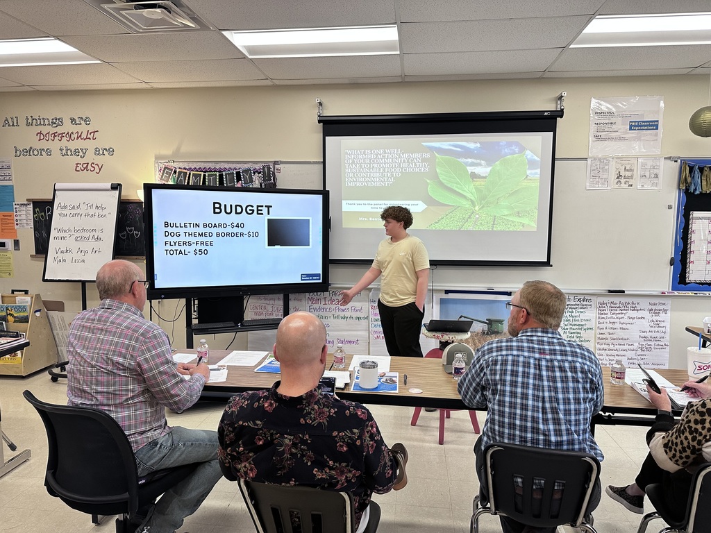 Mrs. Benton's Literacy Class - Community Panel Presentations   Today was round one of our community panel presentations, and I’m so proud of our students! They shared thoughtful, real-world projects focused on making healthier choices and improving our environment right here in our community.  A huge thank you to our panelists—Chris Adams, Trent Brewer, Nick Simon, Susan Gilley, and Jessica Reese—for giving their time and helping our students grow and succeed. We appreciate you so much! 