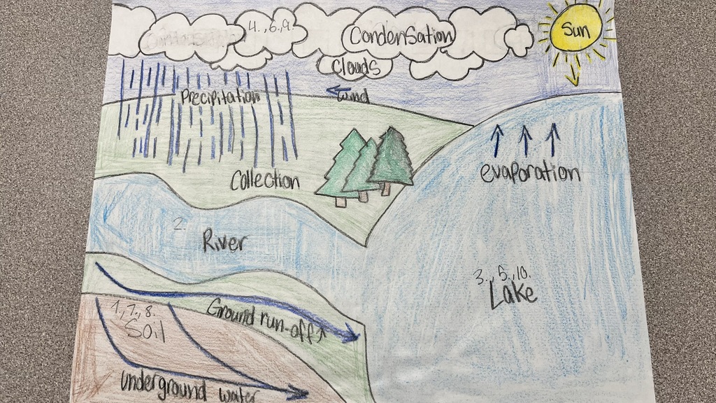 Mrs. Bryant’s class took an exciting journey through the water cycle today! 💧🌞 Students discovered that the cycle has no true beginning or end—it’s always moving! They also learned how the sun provides the energy that powers the entire cycle, while water is constantly changing forms all around us. Learning in action and making connections every day! 👏
