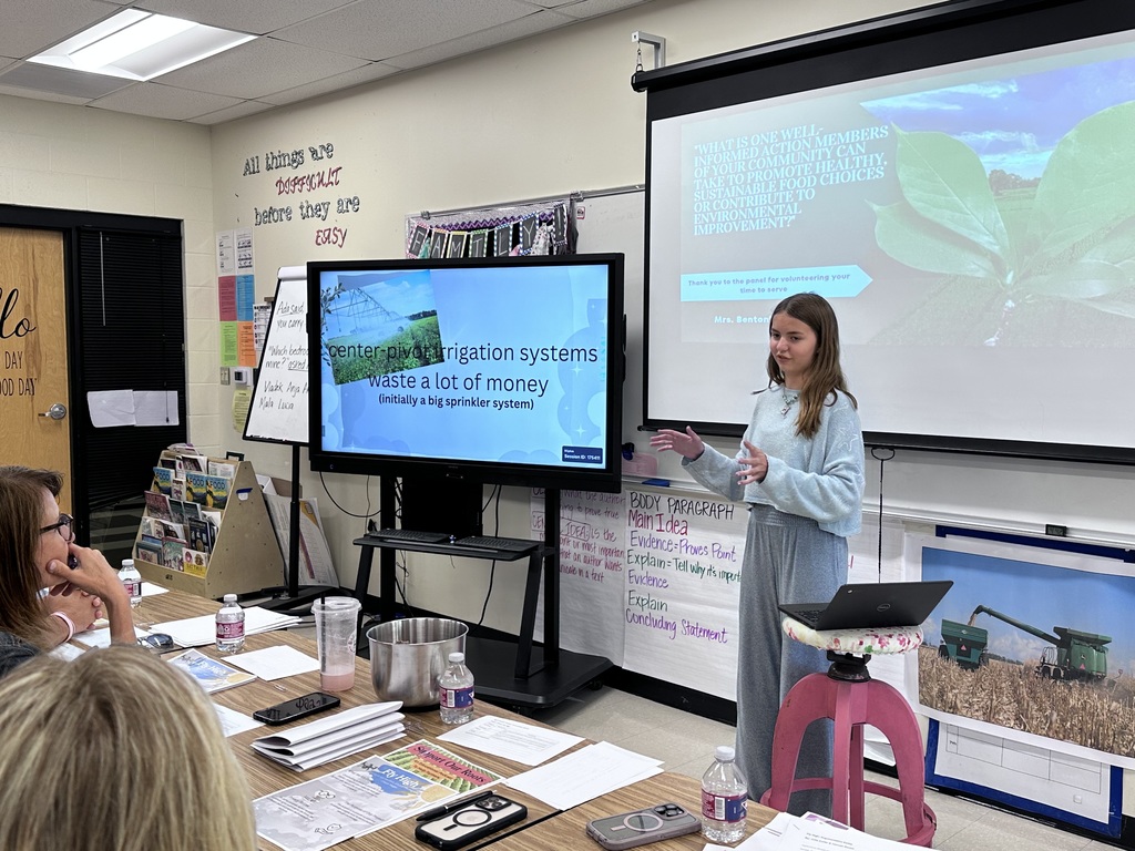 A big thank you to our incredible panel members for taking the time to visit Mrs. Benton’s class and support our students! 🌱  Your valuable feedback and encouragement are helping shape some truly amazing ag projects, and we are so grateful for your investment in our students’ success.  We appreciate you, Josh Bright, Pamela Kindall, Ryan Caughron, Debbie Wilson, Chris Wade, and Brandy Mincer! 👏 #HMSProud #CommunitySupport #AgEducation #StudentSuccess