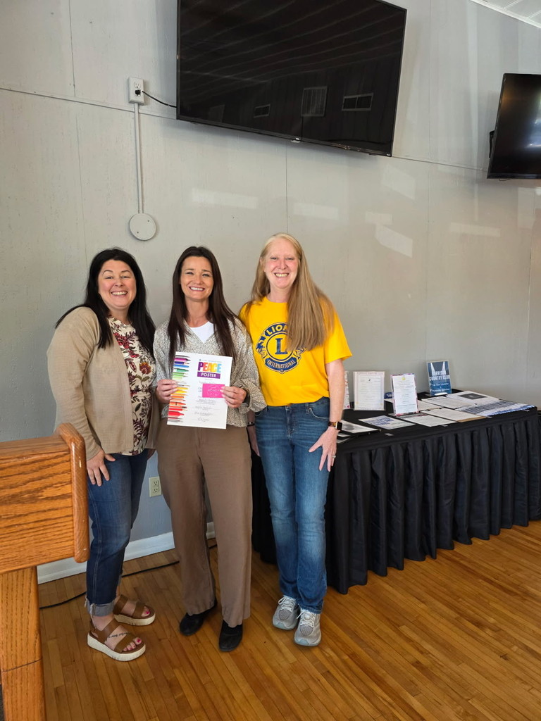 Two HMS students were recently honored for their outstanding participation in the Lions Club Peace Poster Contest! 🎨🕊️  Grace Yancey and Lillian Breedlove, along with their families and their art teacher, Mrs. Morgan, attended the Peace Poster Recognition Meeting held at the Harrison Country Club. During the event, the Lions Club recognized local winners for their creativity and meaningful artwork.  Grace earned 1st place and received a $100 gift card, while Lillian earned 2nd place and received a $50 gift card for her impressive submission.  We are incredibly proud of Grace and Lillian for their hard work and artistic talent! A special thank you to Mrs. Morgan for continuously providing opportunities for our students to shine and grow in their talents.    #HMSPride #GoblinPride #StudentSuccess #PeacePosterContest #LionsClub #YoungArtists #HarrisonSchools #CelebrateSuccess #SupportTheArts 🎨🕊️