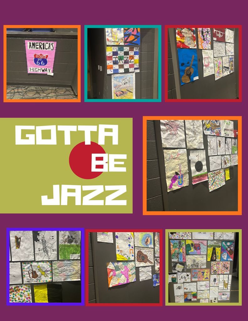 Our amazing 6th grade students showed off all their artistic talents yesterday at Gotta Be Jazz 2026! 🎶  Mrs. Bruffett, 5/6 Music Teacher, along with Mrs. Wollick, 6/7/8 Choir Director, worked with our 6th grade students to bring the sounds of jazz to our Performing Arts Center.  Mrs. Morgan, 5/6 Art Teacher, and Coach Mattix, 7/8 Art Teacher, collaborated with students to create jazz-themed artwork and stage decorations.  Way to go, students! 👏