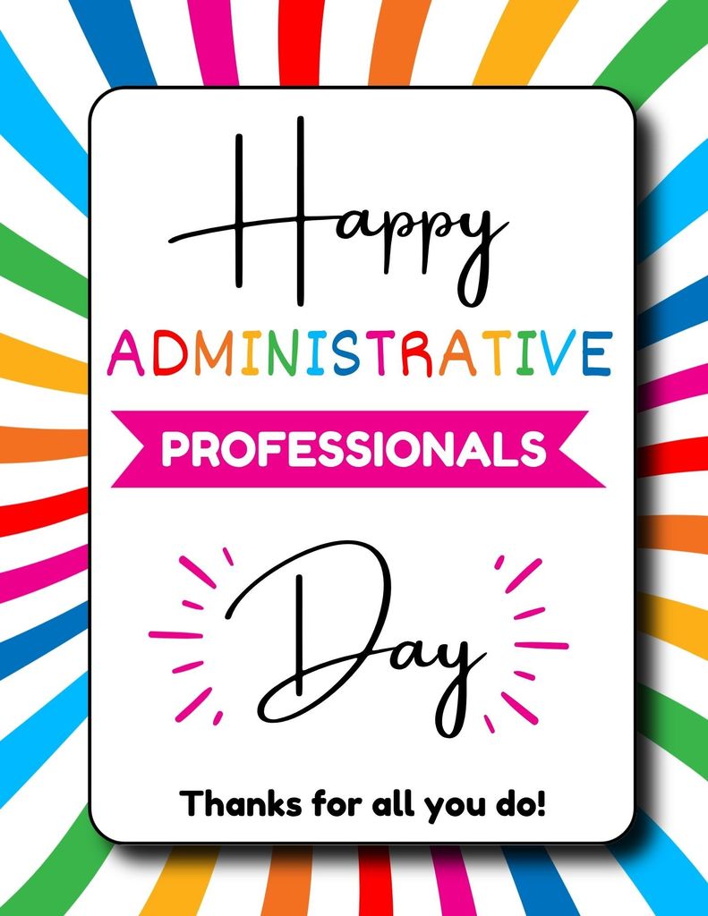Happy Administrative Professionals Day! 💙  Today we’re celebrating the four amazing ladies who keep Harrison Middle School running smoothly each and every day. From answering phones and greeting visitors with a smile, to keeping us organized and supporting our staff and students—you are the heart of our front office.  Thank you Mrs. Lovell, Mrs. Stuart, Mrs. Bradford, and ____________ for your hard work, kindness, and dedication. It does not go unnoticed, and we are so grateful for all you do to make HMS a welcoming and successful place for everyone!  Join us in thanking these incredible women today! 💐 #AdministrativeProfessionalsDay #HMSPride