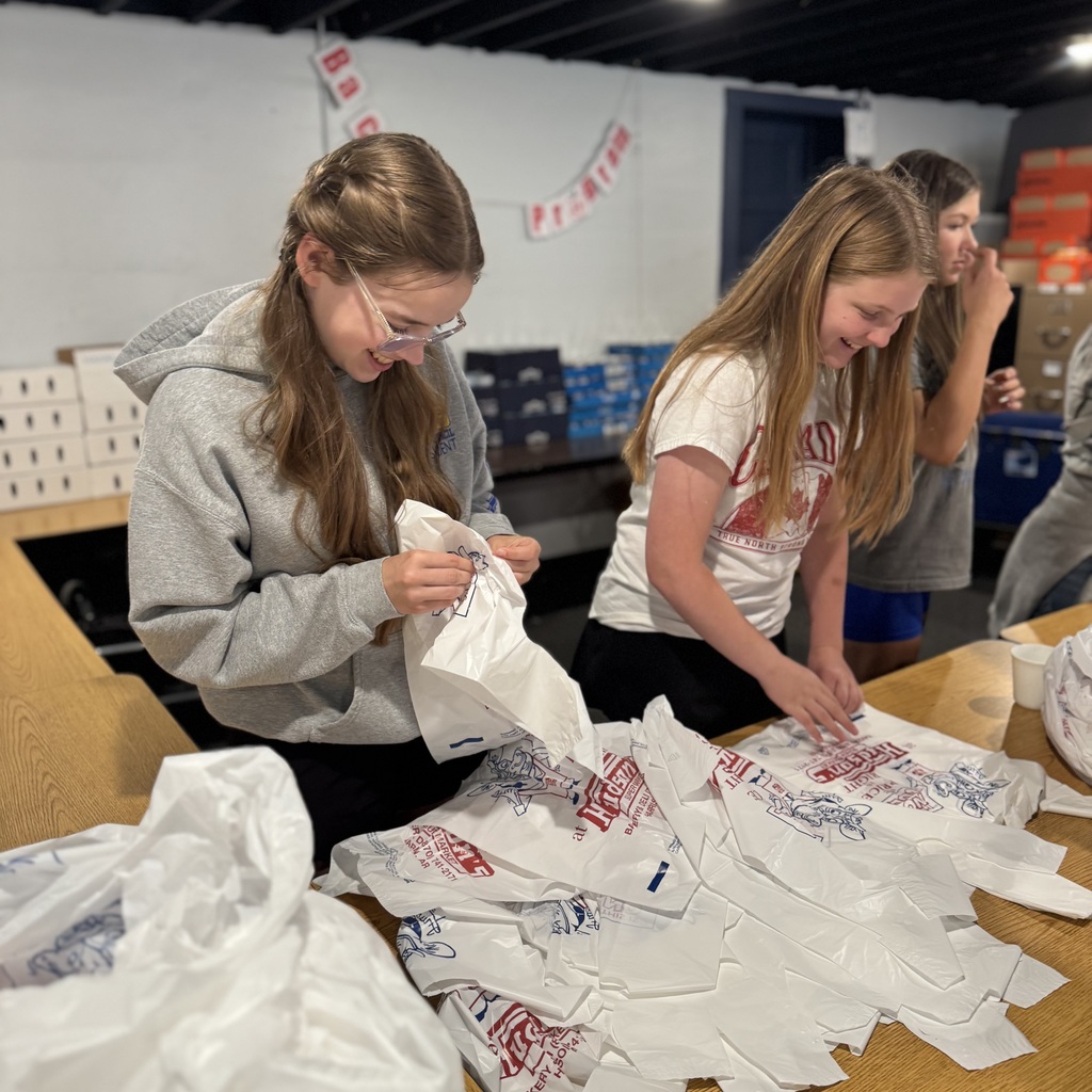 Our Student Council members put service into action today! 💙  Students spent time volunteering by preparing food bags for our schools and working in our school clothing closet. These meaningful efforts are just one of the many ways our Student Council gives back and supports our school community.  We’re proud of their compassion, teamwork, and dedication to helping others! 👏  #StudentCouncil #ServingOthers #SchoolCommunity #GoblinPride #MakingADifference