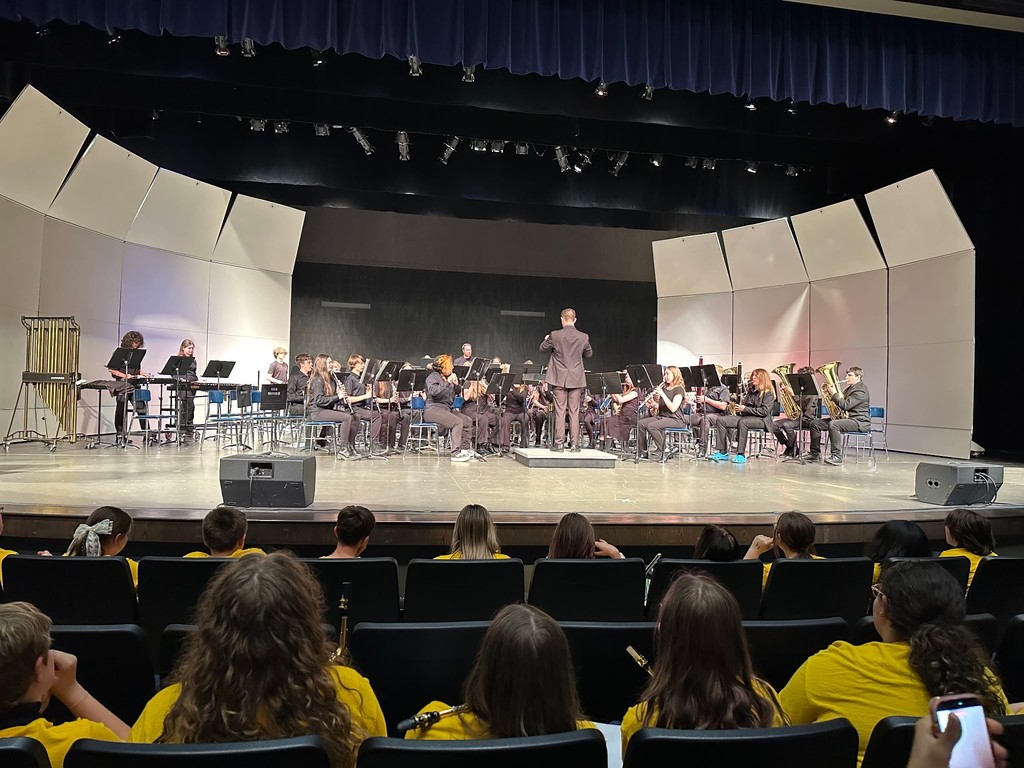 🎶 Our HMS Bands held their Spring Concert Night, and we are so proud of their performances!  The concert featured: • 7th Grade Band • 7th & 8th Grade Percussion Ensembles • 8th Grade Band  Thank you to our directors, students, and families for supporting our amazing music programs. Great job, Goblins! 🎵🥁🎺💙💛